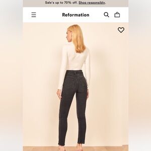 Reformation Kayo high and skinny jeans